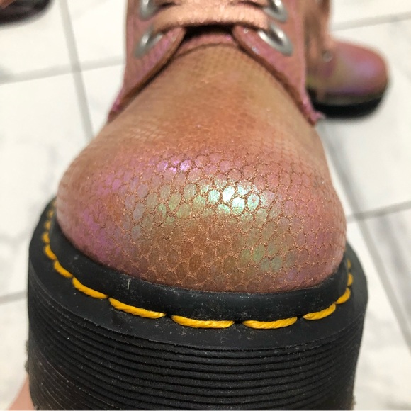 Dr. Martens Molly Metallic Platform Boots - Picture 9 of 16